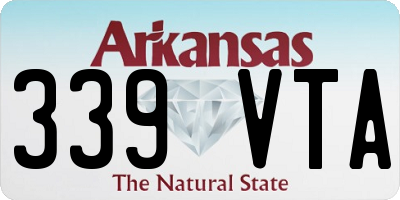 AR license plate 339VTA