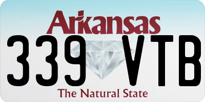 AR license plate 339VTB