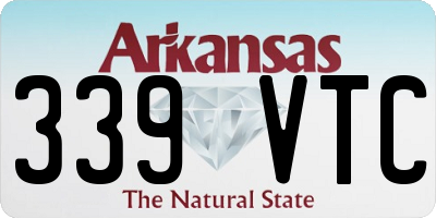 AR license plate 339VTC