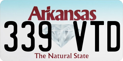 AR license plate 339VTD