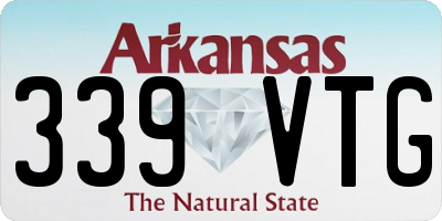 AR license plate 339VTG