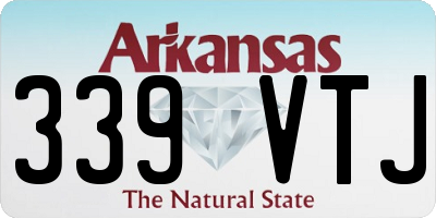 AR license plate 339VTJ