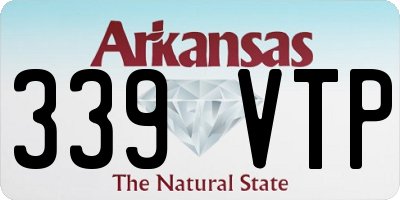 AR license plate 339VTP