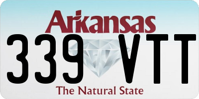 AR license plate 339VTT