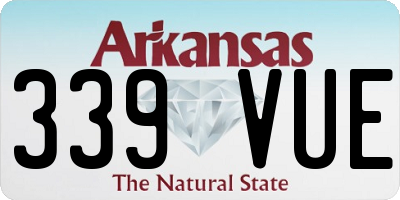 AR license plate 339VUE
