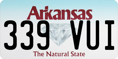 AR license plate 339VUI