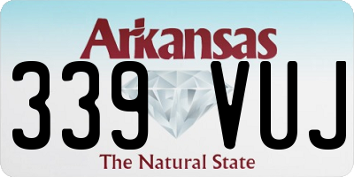 AR license plate 339VUJ