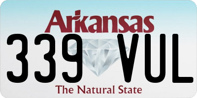 AR license plate 339VUL