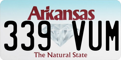 AR license plate 339VUM