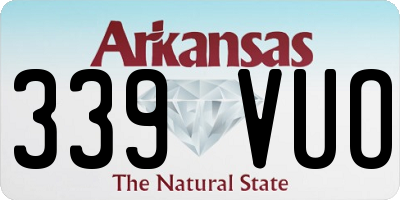 AR license plate 339VUO