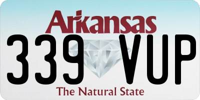 AR license plate 339VUP