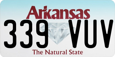 AR license plate 339VUV