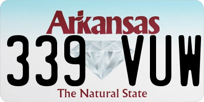 AR license plate 339VUW