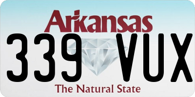 AR license plate 339VUX