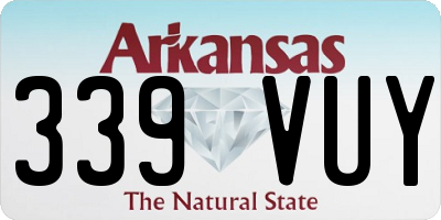 AR license plate 339VUY
