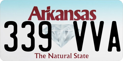 AR license plate 339VVA