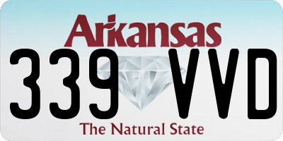 AR license plate 339VVD
