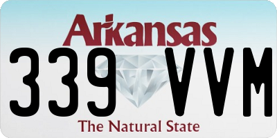 AR license plate 339VVM