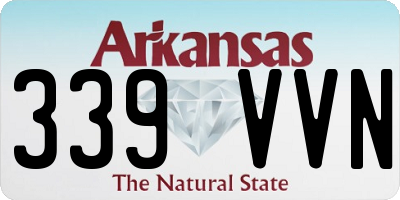 AR license plate 339VVN