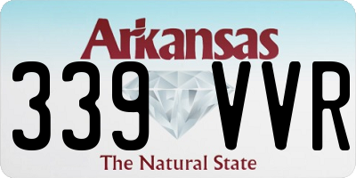 AR license plate 339VVR