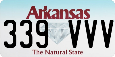 AR license plate 339VVV