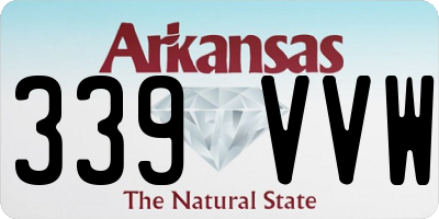 AR license plate 339VVW
