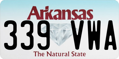 AR license plate 339VWA