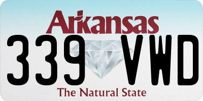 AR license plate 339VWD
