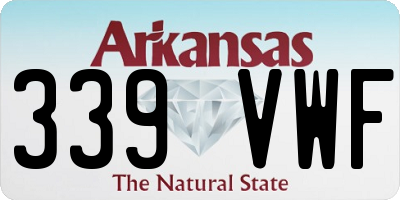 AR license plate 339VWF