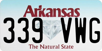 AR license plate 339VWG