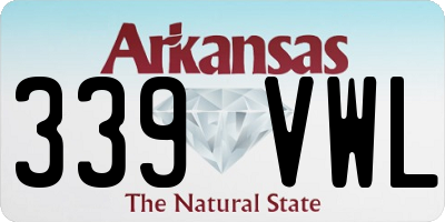 AR license plate 339VWL