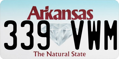 AR license plate 339VWM