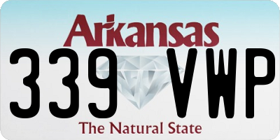 AR license plate 339VWP