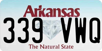 AR license plate 339VWQ