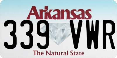 AR license plate 339VWR