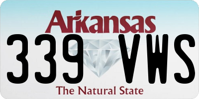 AR license plate 339VWS