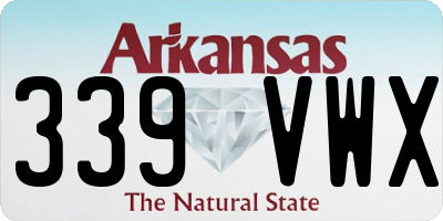 AR license plate 339VWX