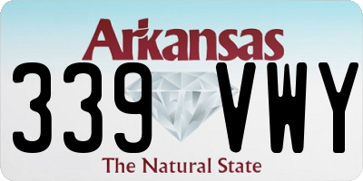 AR license plate 339VWY