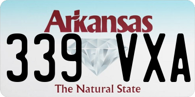 AR license plate 339VXA