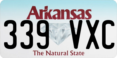 AR license plate 339VXC