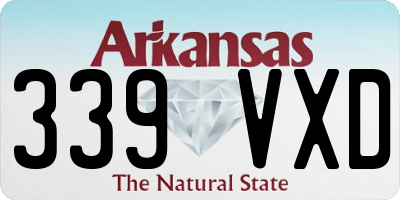 AR license plate 339VXD