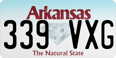 AR license plate 339VXG