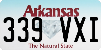 AR license plate 339VXI