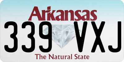 AR license plate 339VXJ