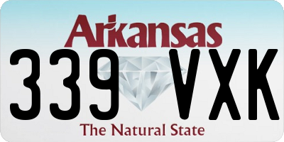 AR license plate 339VXK