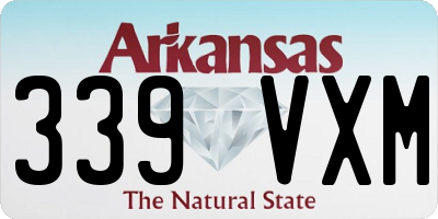 AR license plate 339VXM
