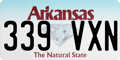 AR license plate 339VXN
