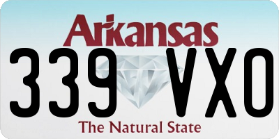 AR license plate 339VXO