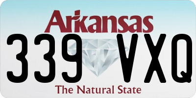 AR license plate 339VXQ