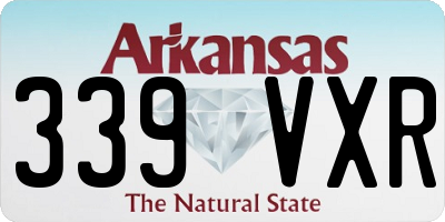 AR license plate 339VXR